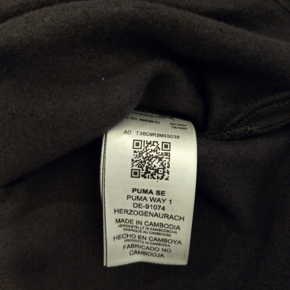 PUMA Women's Fleece Crewneck Sweatshirt Badge Black NWT Size XL - Picture 15 of 16